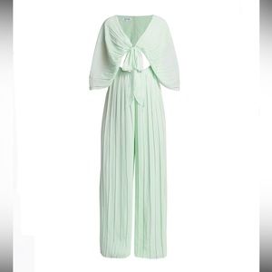 Andrea Iyamah Thero Tie-Front Jumpsuit (Size L)